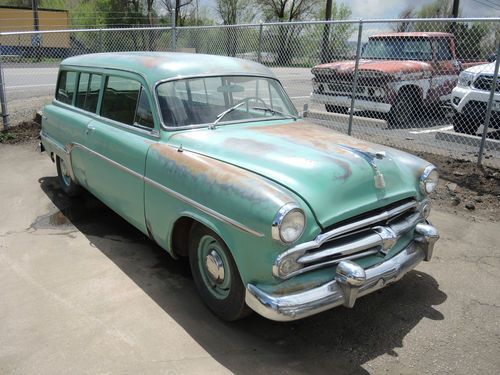 1954 dodge coronet suburban 2-door station wagon rat rod barn find hemi gasser