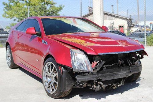 2012 cadillac cts-v coupe damaged salvage only 15k miles rare 6.2l v8 engine!!