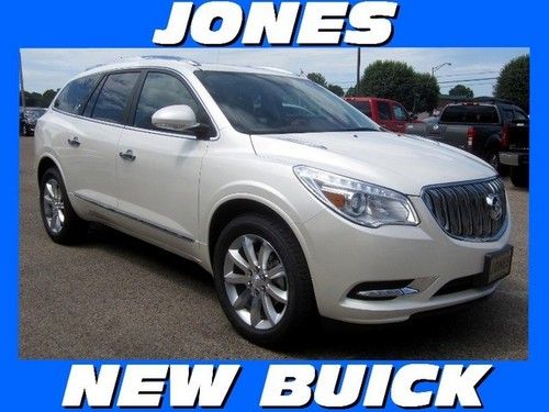 New 2013 buick enclave premium group msrp $51945 white diamond tricoat