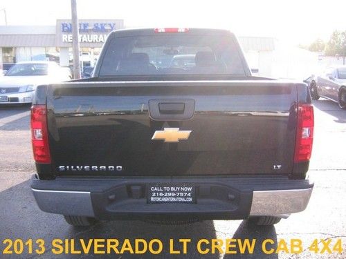2013 chevy silverado 4wd 4 dr quad mega pick up truck xm cd chrome 1 owner 11 12