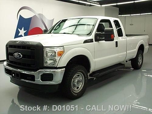 2011 ford f-250 supercab 6.2l v8 4x4 long bed 6pass 59k texas direct auto