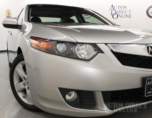 We finance 09 tsx auto clean carfax leather heated seats nav sunroof cd changer