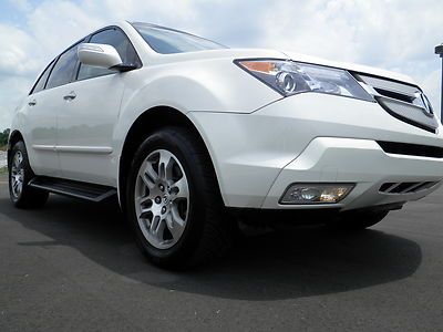 1 owner aspen white pearl navigation rear dvd 3rd row seat moonroof new tires