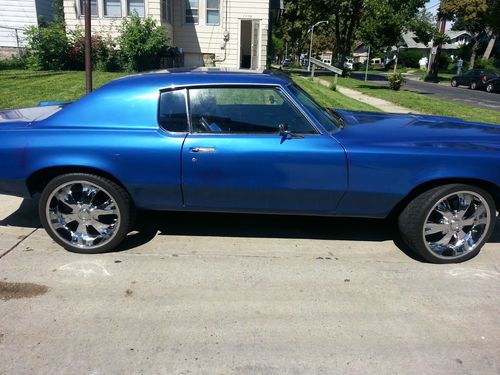 1972 grand prix sj blue, custom blue &amp; black interior,22in rims. very fast!