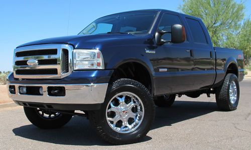 No reserve 2005 ford f350 powerstroke diesel lifted crew 4x4 shorty az clean