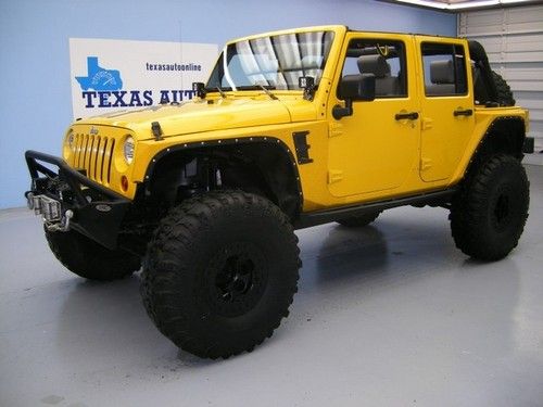 We finance!!!  2008 jeep wrangler unlimited x 4x4 auto hard top lift winch tow!!