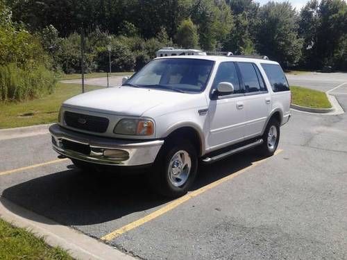 1997 ford expedition - white eddie bauer - 5.4l - sporty utility truck 4wd 4x4
