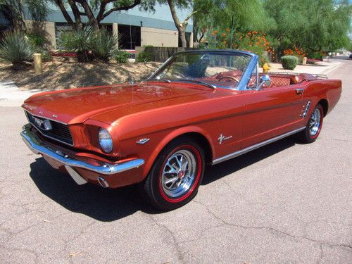 1966 mustang c-code convertible - 289ci v8 - 4-speed - rust free - wow!!!!