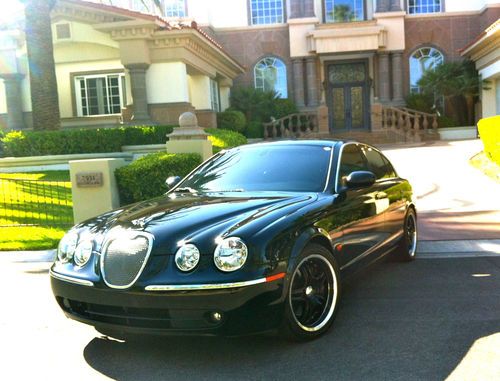 Classy black on black 2006 jaguar s-type upgraded rims,tint,navigation,warranty~