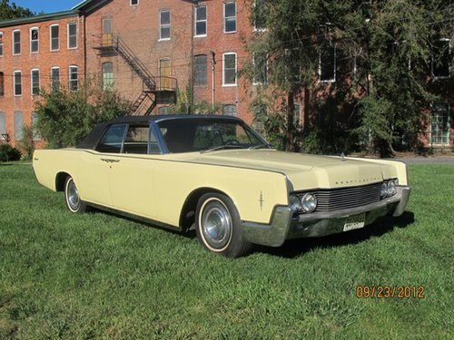 1966 lincoln continential convertible (factory air)
