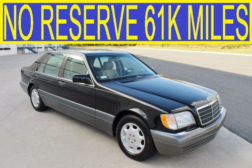No reserve 61k miles lifetime find excellent w140 must see s600 s420 96 97 98 99