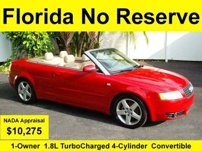 No reserve hi bid wins 1 owner pampered convertible leather rust free 28mpg 1.8t