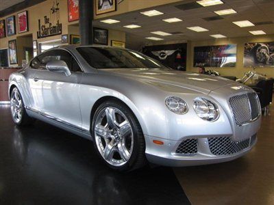 12 bentley continental gt coupe silver only 8k