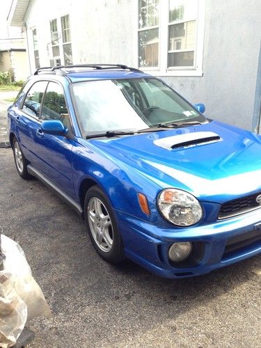 2002 subaru impreza wrx wagon hatchback automatic awd bugeye world rally blue