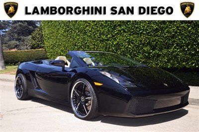 Find Used 2007 Lamborghini Gallardo Spyder Black Over Ivory