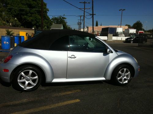 Find used Silver VW new Beetle 2dr convertible GLS turbo 1 ...