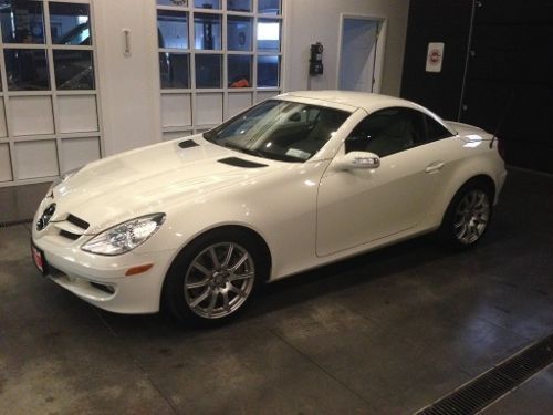 White, mercedes slk, covertible, excellent condition, roadster, automatic, clean