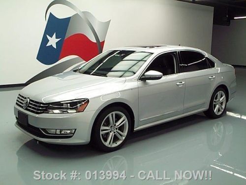 2012 volkswagen passat 3.6 sel premium sunroof nav 32k texas direct auto