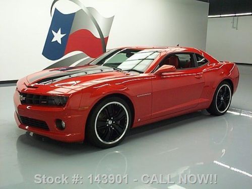 2010 chevy camaro 2ss rs 6speed htd leather 21&#039;s 20k mi texas direct auto