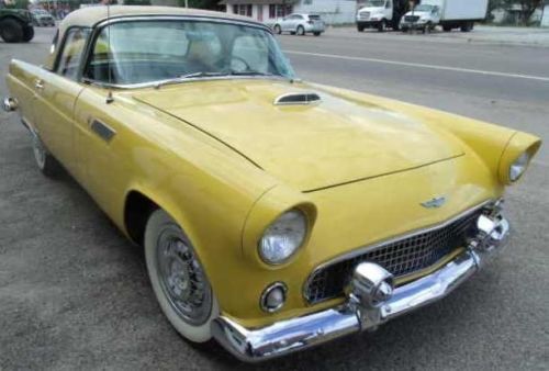 1956 ford thunderbird convertible-  roadster goldenglow yellow.. show quality