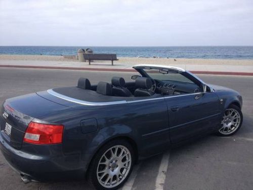 Audi s4 cabriolet 2006 convertible dolphin grey 6-speed rare