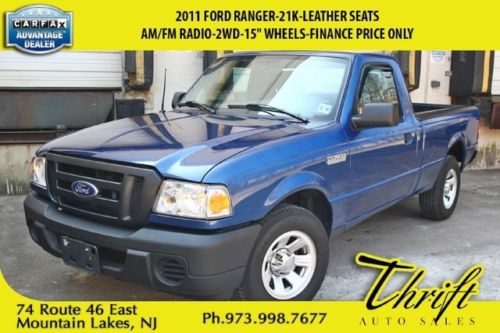 2011 ford ranger-21k-leather seats-am/fm radio-2wd-15 wheels-finance price only