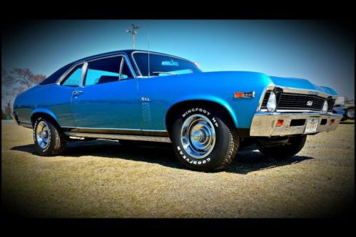 Rare 1969 chevrolet nova ss, 350, 4 speed w/ original broadcast sheet