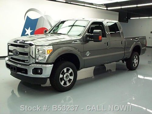 2012 ford f-250 lariat crew cab 4x4 diesel leather 54k texas direct auto