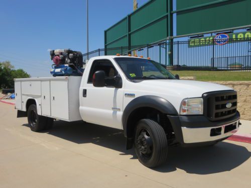 2007 ford f-550 utility bed 4x4 long bed texas own ,one owner