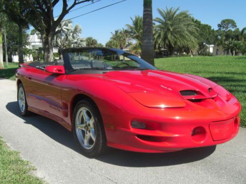 1999 pontiac ws6 trans am convertible-rare! low miles-1 of 467 built! fl veh.