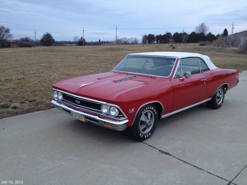 1966 chevelle ss convertible l34 396 360hp numbers matching restored 4 speed 66
