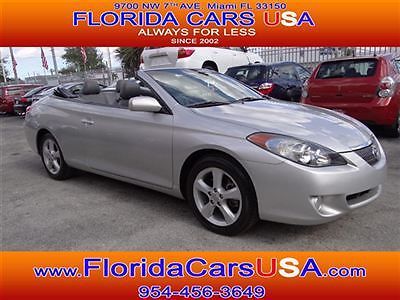 Toyota solara sle convertible 1-owner 60k miles navigation leather low reserve