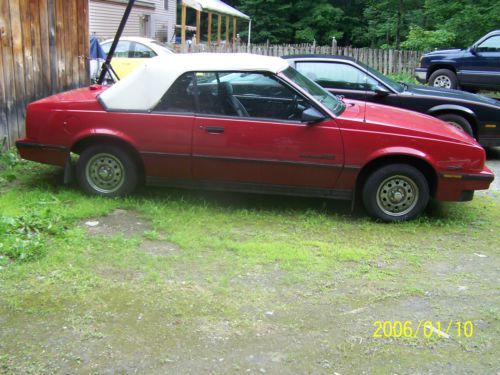 1987 cavelier convertable rust free excellant car 112 thousand miles