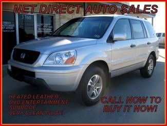 05 heated leather dvd entertainment sunroof clean! net direct auto sales texas