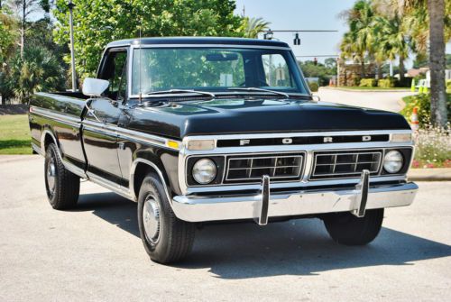 Absolutely mint original 76 ford f-100 ranger pick up 360 v-8 auto cold a.c p.s