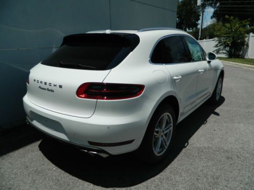 2015 porsche macan turbo - white - new car - dealer sale