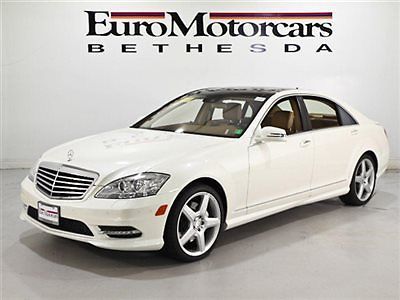Mb certified cpo diamond white 4matic sport package panorama roof s550 diesel md
