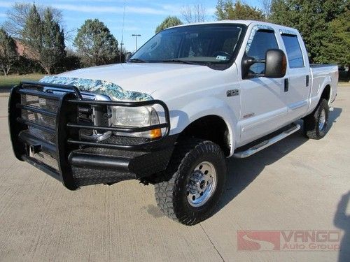 03 f250 4x4 powerstroke diesel tx-owned ranch bumper bed liner tow package clean