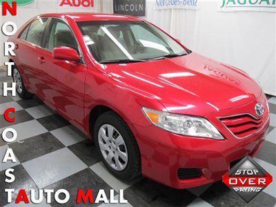 2011(11)camry le fact w-ty only 28k red/tan cruise abs mp3 keyless save huge!!