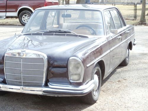 1967 mercedes-benz 250 s, euro model/rare import, 35 years in garage, low milage