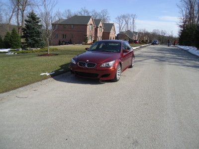 2008 bmw m5 rare indianapolis red one owner clean carfax search ends here!