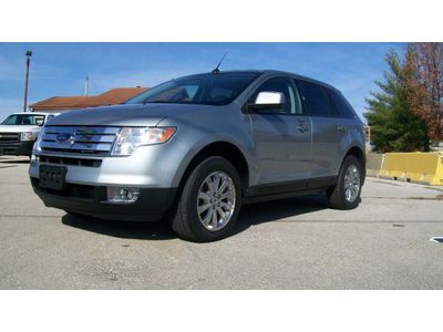 Ford edge sel plus awd 3.5l v6 leather chrome clean 4 door suv one owner