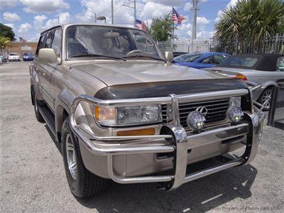 97 lx450 4wd 1-owner florida 3rd row luxury suv very good condition carfax cert