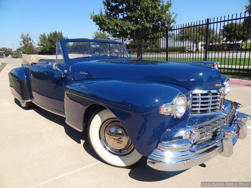 1948 lincoln continental cabriolet convertible classic / senior winner / video