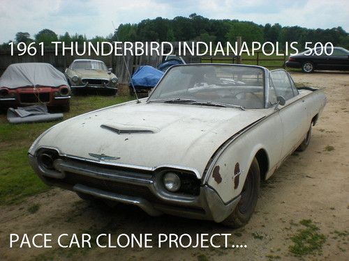 1961 thunderbird tbird convertible indianapolis 500 pace car clone project