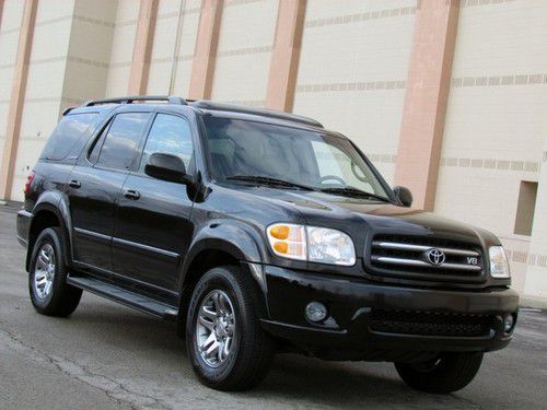 2004 sequoia limited~one owner~leather~roof~3rd seat~clean carfax!