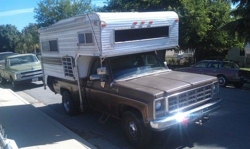 1979 chevy truck 3/4 ton 4x4 long bed pickup with or without camper