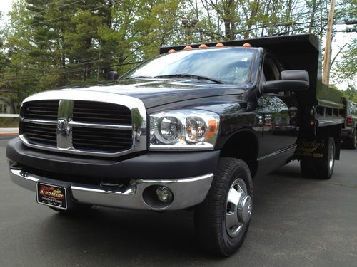 07 dodge ram 3500 dump truck 4x4. 6.7 cumins turbo diesel 6 speed slt loaded