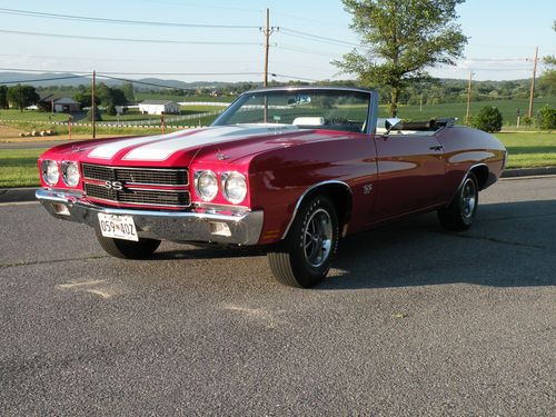 1970 chevrolet chevelle ss convertible frame off restored 2 build sheets