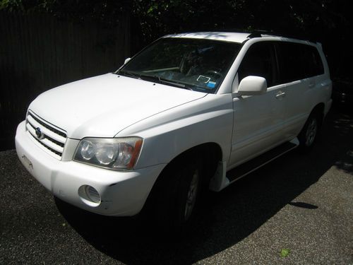 2002 toyota highlander - 4x4 - 4 cyl 2.4 l engine - 2 owner